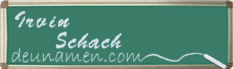 Irvin Schach Visitenkarte